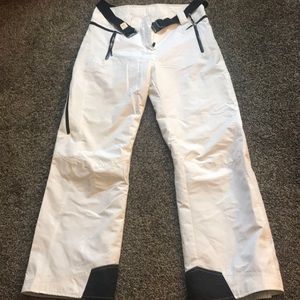 Ladies white ski pants